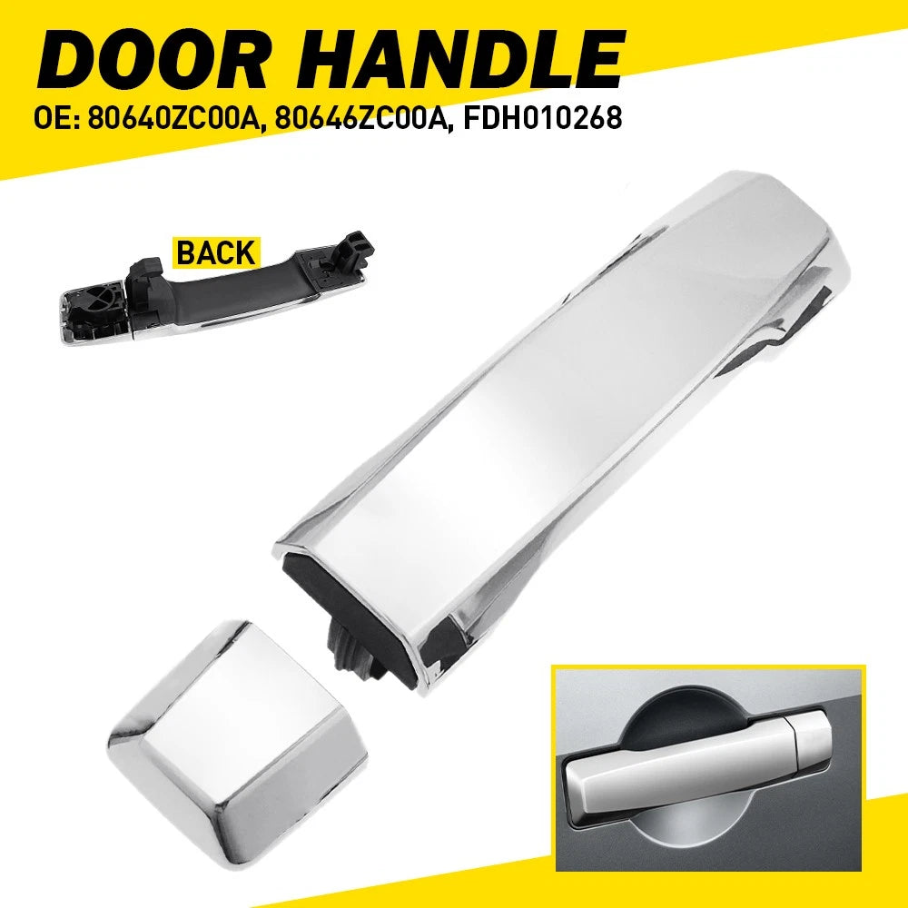Chrome Exterior Door Handle Front Passenger RH for 2004-15 Nissan Armada Titan A 6B93BC-57