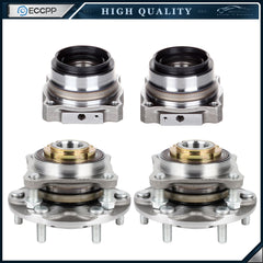 4 Pcs Front & Rear Wheel Hub Bearings For Toyota Tacoma 2005-2019 RWD 6 Lug Only 6B93BC-57
