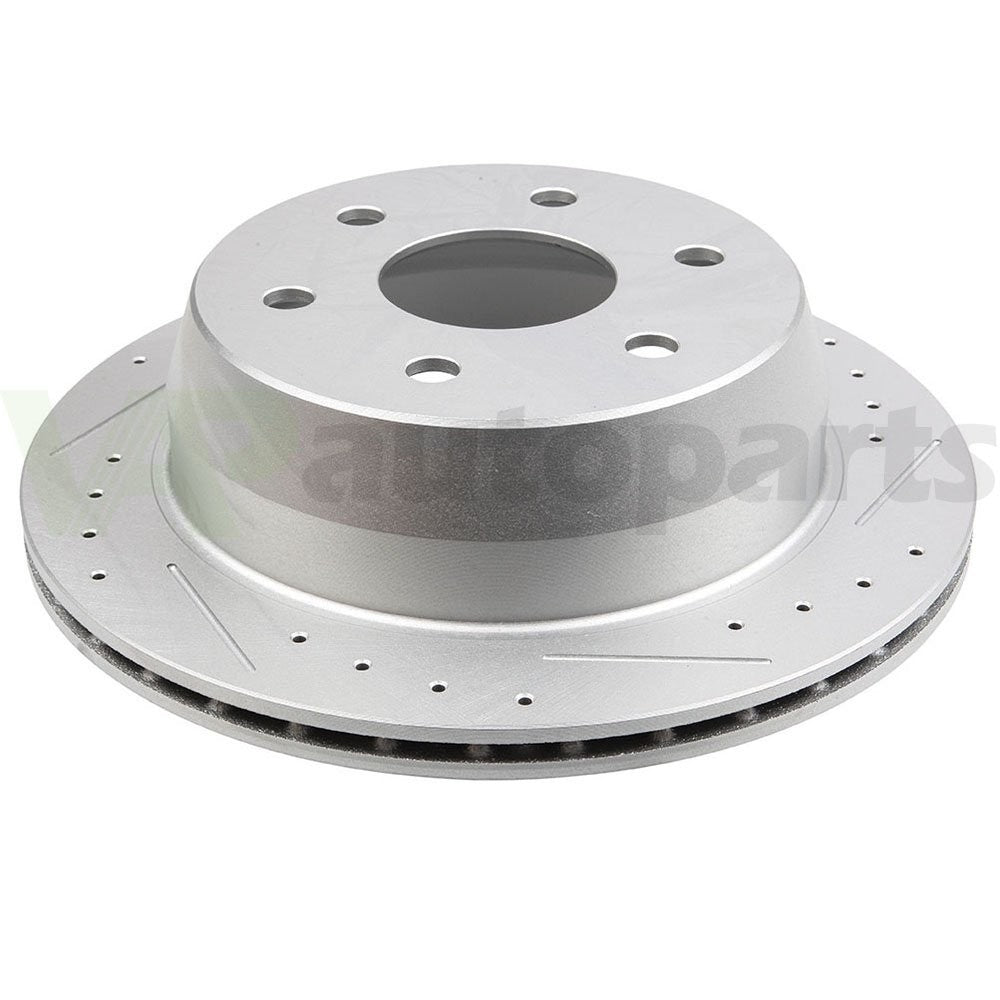 Rear Brake Rotors Ceramic Pads For Chevrolet Tahoe GMC Yukon Sierra Drilled Slot KOEEP