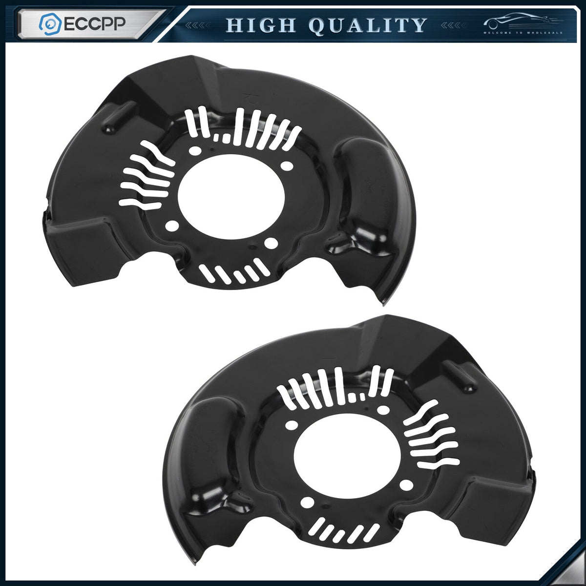 Front RH & LH Brake Dust Shields 2Pcs For Toyota Tacoma 47782-04050 47781-04050 6B93BC-57