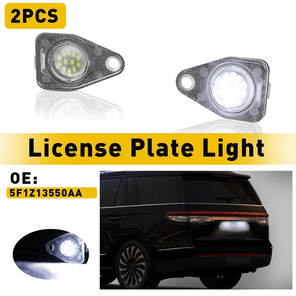 For Ford Expedition Freestar Navigator Taurus [FULL LED]License Plate Pair Light 6B93BC-57