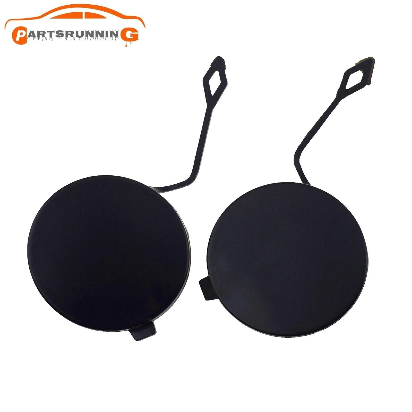 Pair Rear Bumper Towing Tow Hook Cover Cap For VW Touareg 2011 2012 2013 2014 6B93BC-57