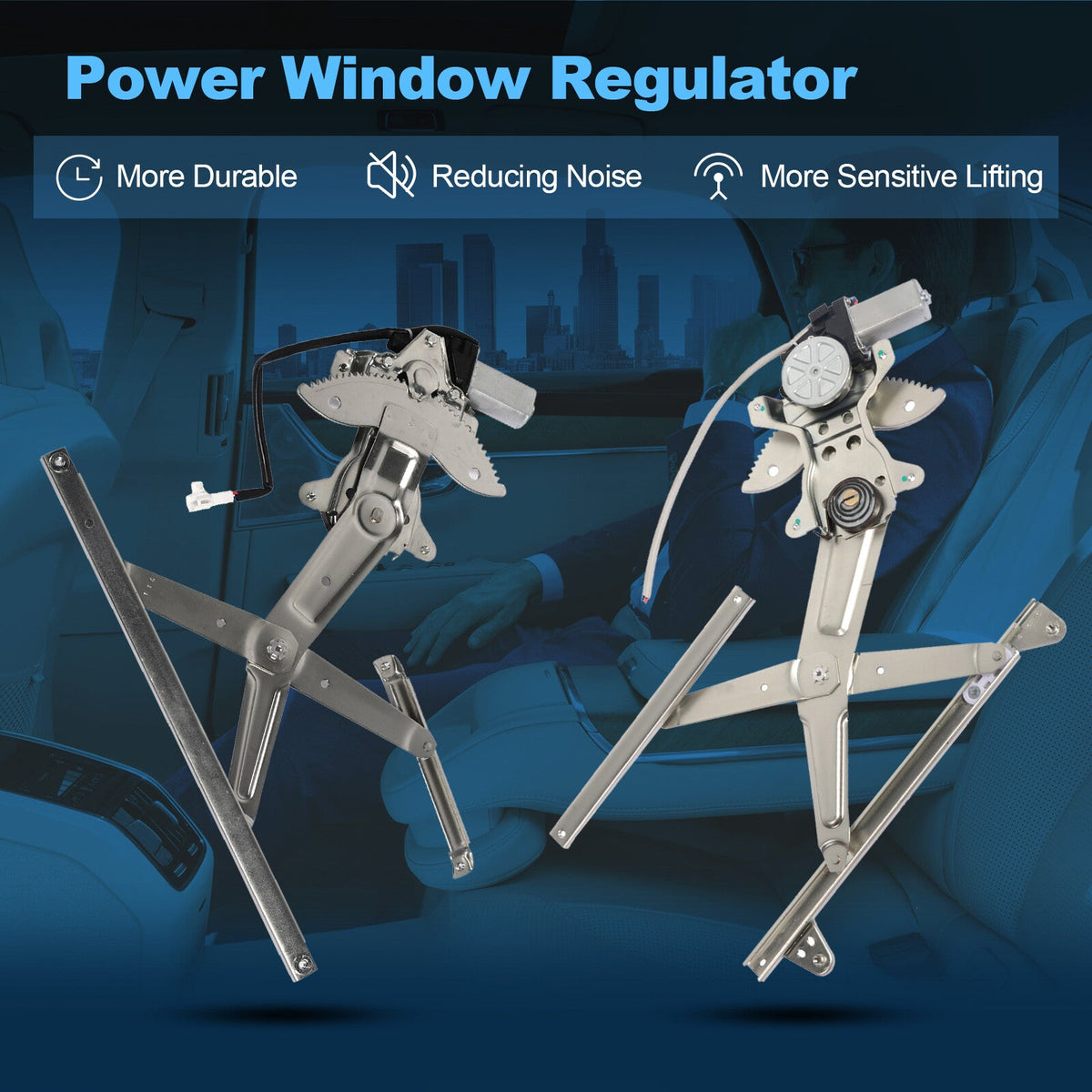 For 97-01 Toyota Camry Front Left Right Power Window Regulator With Motor 6B93BC-57