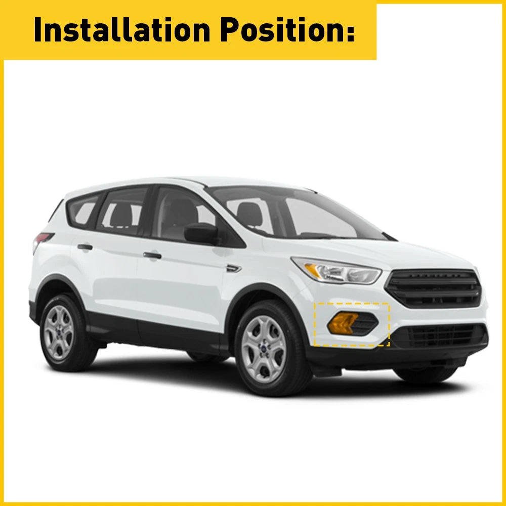 Front Right Bumper Fog Light Grille Bezel Cover Trim For 17-19 Ford Escape Kuga 6B93BC-57