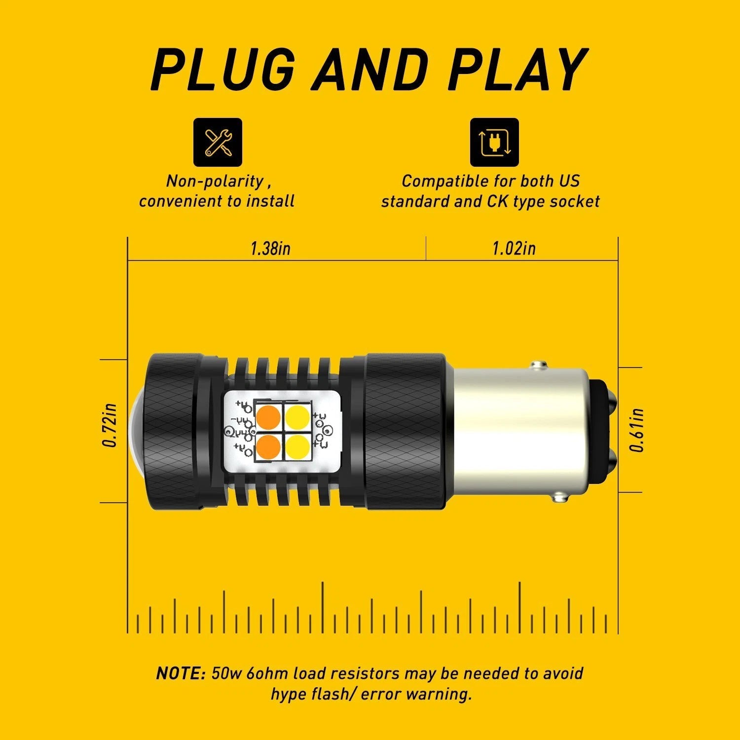 AUXITO 1157 Switchback LED Front Turn Signal Parking DRL Light Bulb Dual Color A AUXITO
