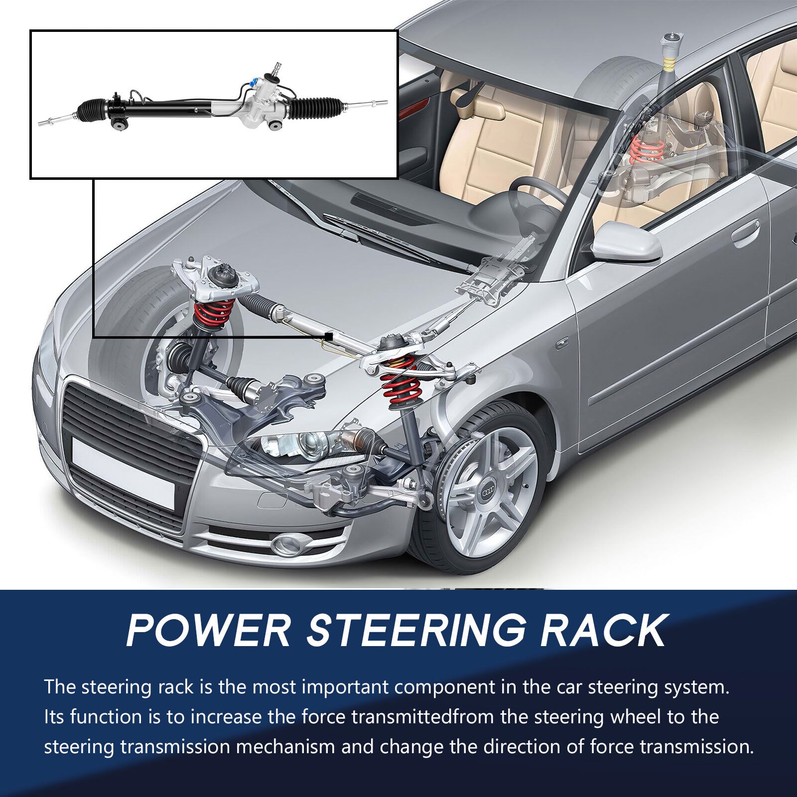 ECCPP Steering Power Steering Rack And Pinion For Highlander Rx330 Rx350 26-2617 ECCPP