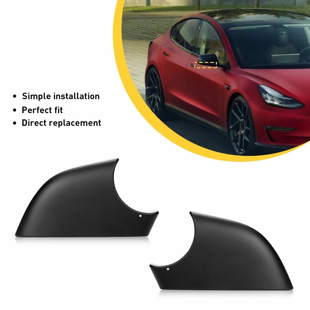 For 2017-2022 Tesla Model 3 Right Side Rearview Lower Mirror Cover Holder Black 6B93BC-57