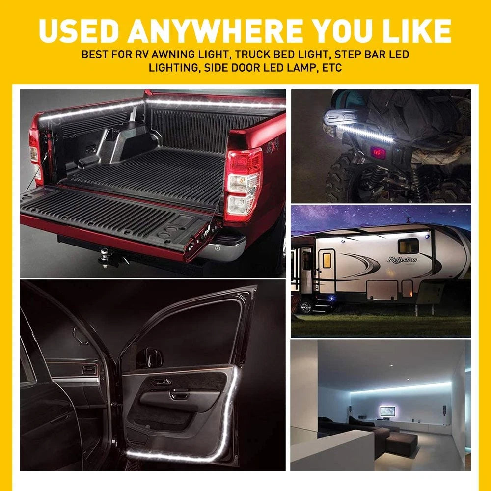 60" White LED Cargo Bed Light Bar Van Pickup Truck Lighting Strip For ford USEOA 6B93BC-57
