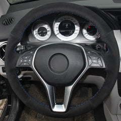 Suede Steering Wheel Hand-stitch on Wrap Cover For Benz GLA Class