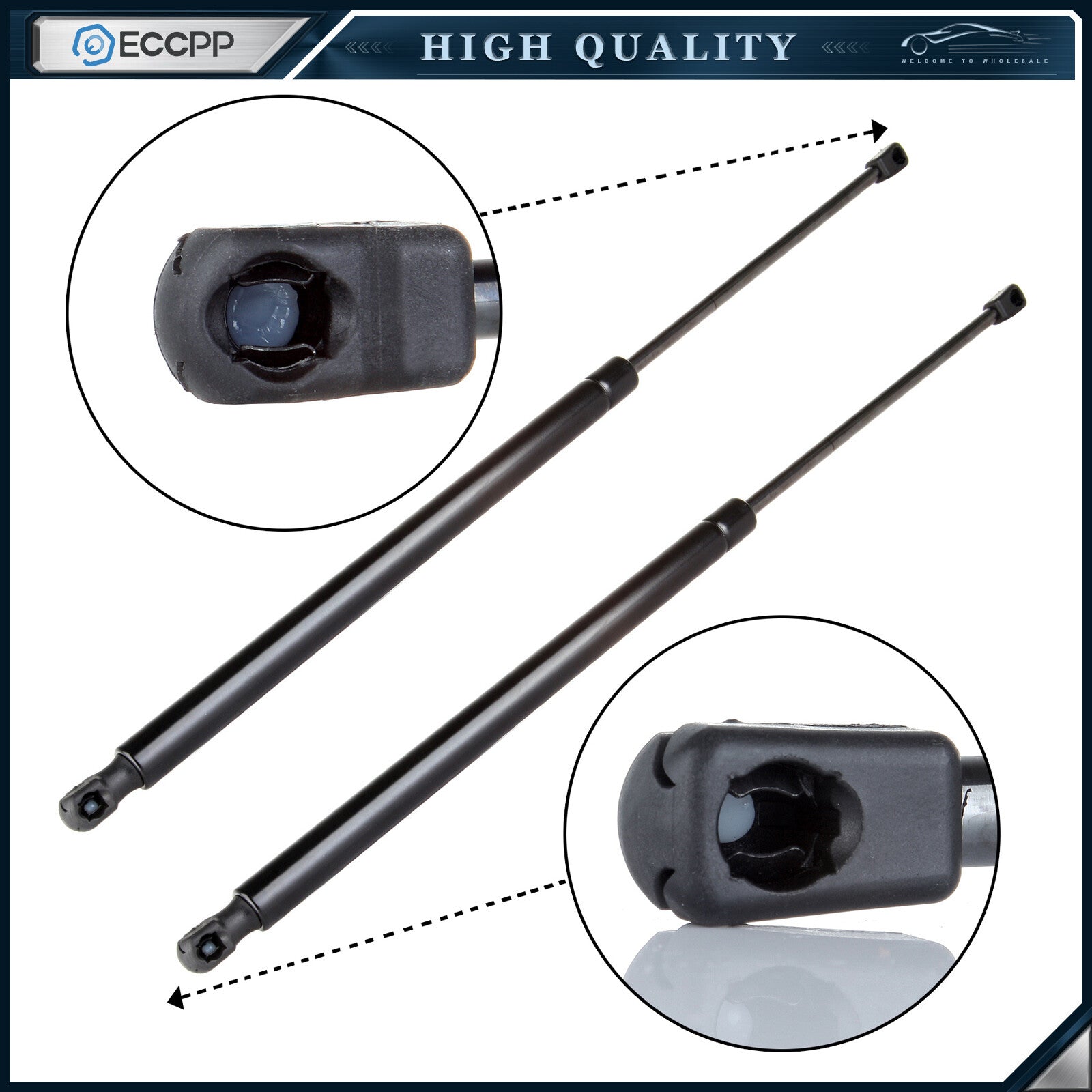 ECCPP 2x Hatch Liftgate Lift Supports For 2006 Chevrolet Suburban 1500 2500 6151 ECCPP
