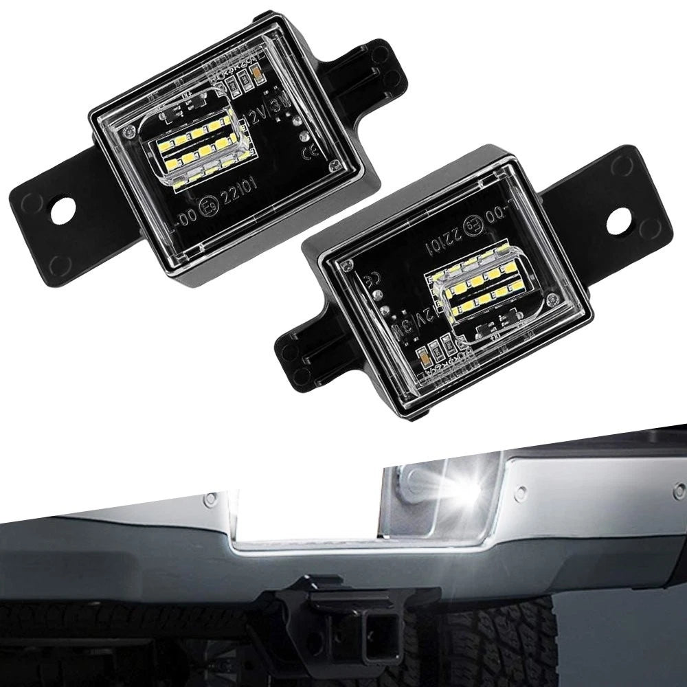 2PCS LED License Plate Light Tag White For 2014-18 Silverado Chevy GMC Sierra 6B93BC-57