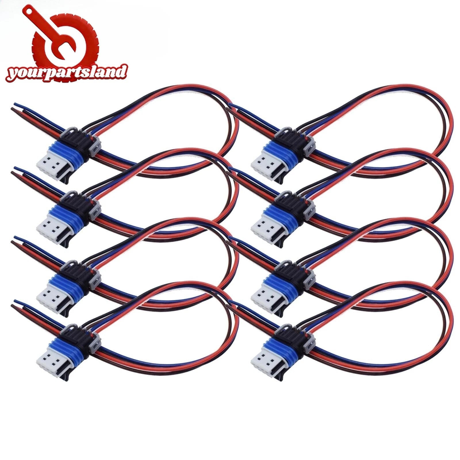 8PCS Ignition Coil Connector Harness LS2 LS7 D581 D585 For G-M Truck 12558693 6B93BC-57