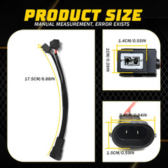 Conversion Wire H11 to H1 Two Harness Headlight Low Adapter Connector Plug EOA 6B93BC-57
