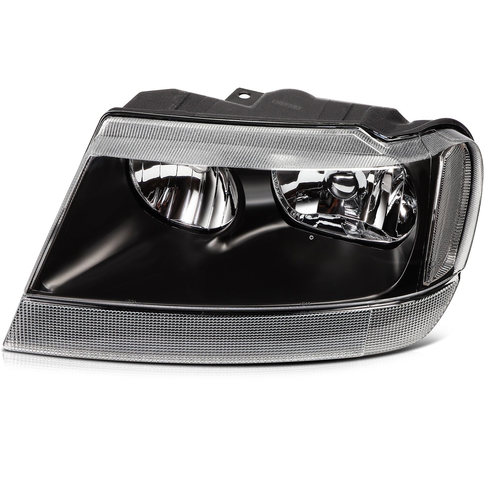 ECCPP Headlights Assembly For Jeep Grand Cherokee 4.0L 4.7L 1999-2004 Pair Black 6B93BC-57