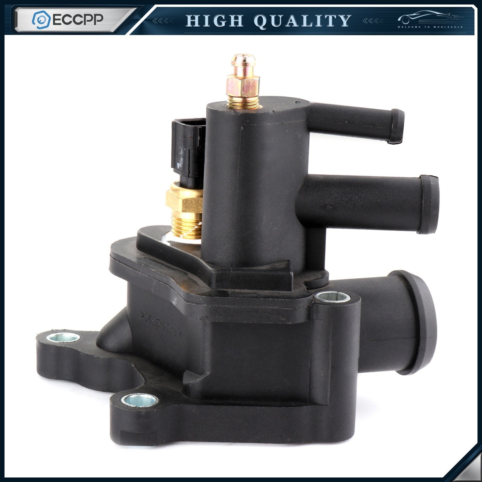 Water Pump Thermostat For Chrysler Sebring Dodge Stratus 2.7L 2001-2006 6B93BC-57