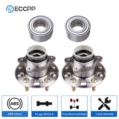 4X Wheel Hub Bearings Front Rear FWD For Hyundai Sonata Kia Sportage 2011-2013 KOEEP