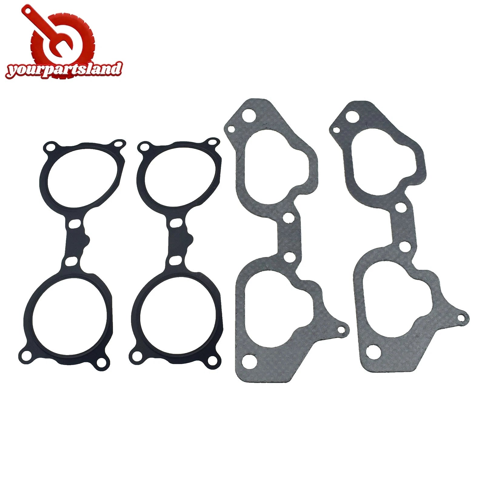 Intake Manifold Gasket 4PC For Subaru BAJA Impreza WRX STI 14035AA421 14075AA161 6B93BC-57