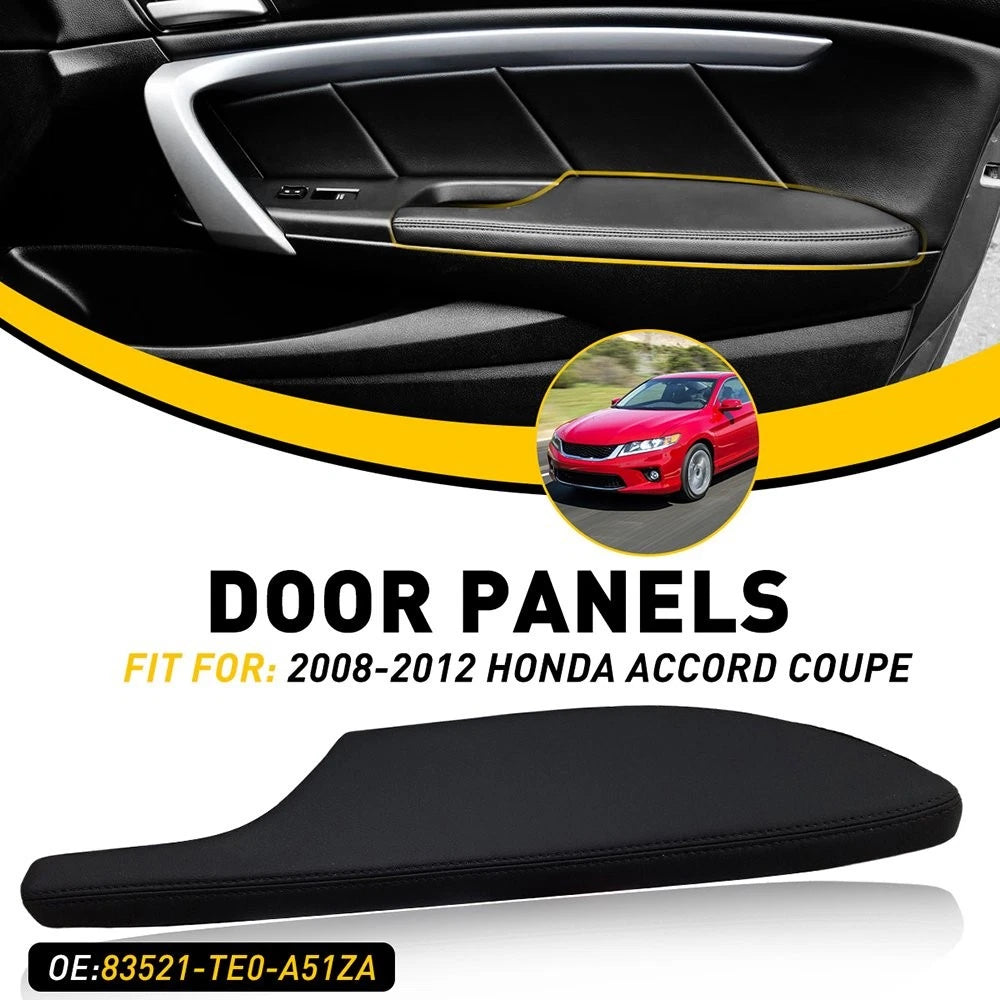 For 2008-2012 Honda Accord Coupe Right Door Side Armrest Panel Leather Black EOA 6B93BC-57