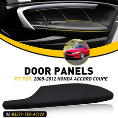 For 2008-2012 Honda Accord Coupe Right Door Side Armrest Panel Leather Black EOA 6B93BC-57