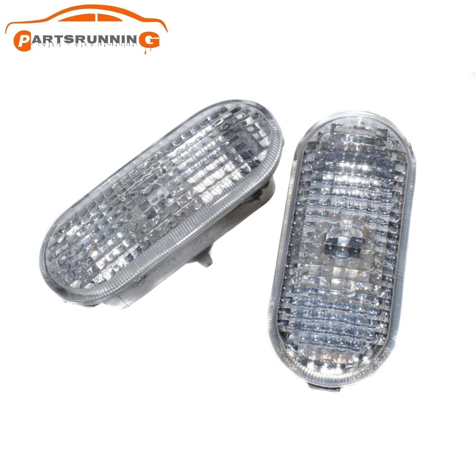 2PCS Clear LED Side Marker Signal Lights For VW Golf Jetta Passat B5 1J0949117 6B93BC-57