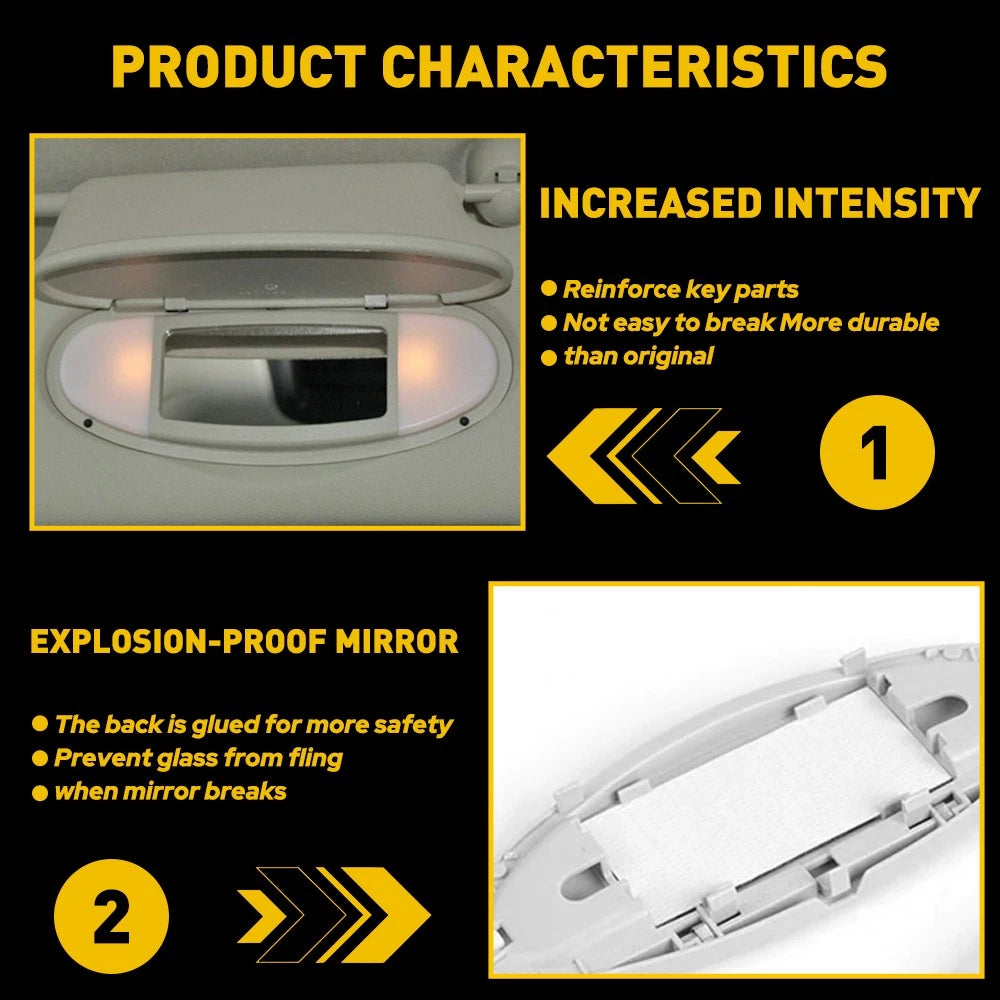 Replacement For BMW Mini Cooper R55-R61 2007-14 visor sun vanity mirror cover EA 6B93BC-57