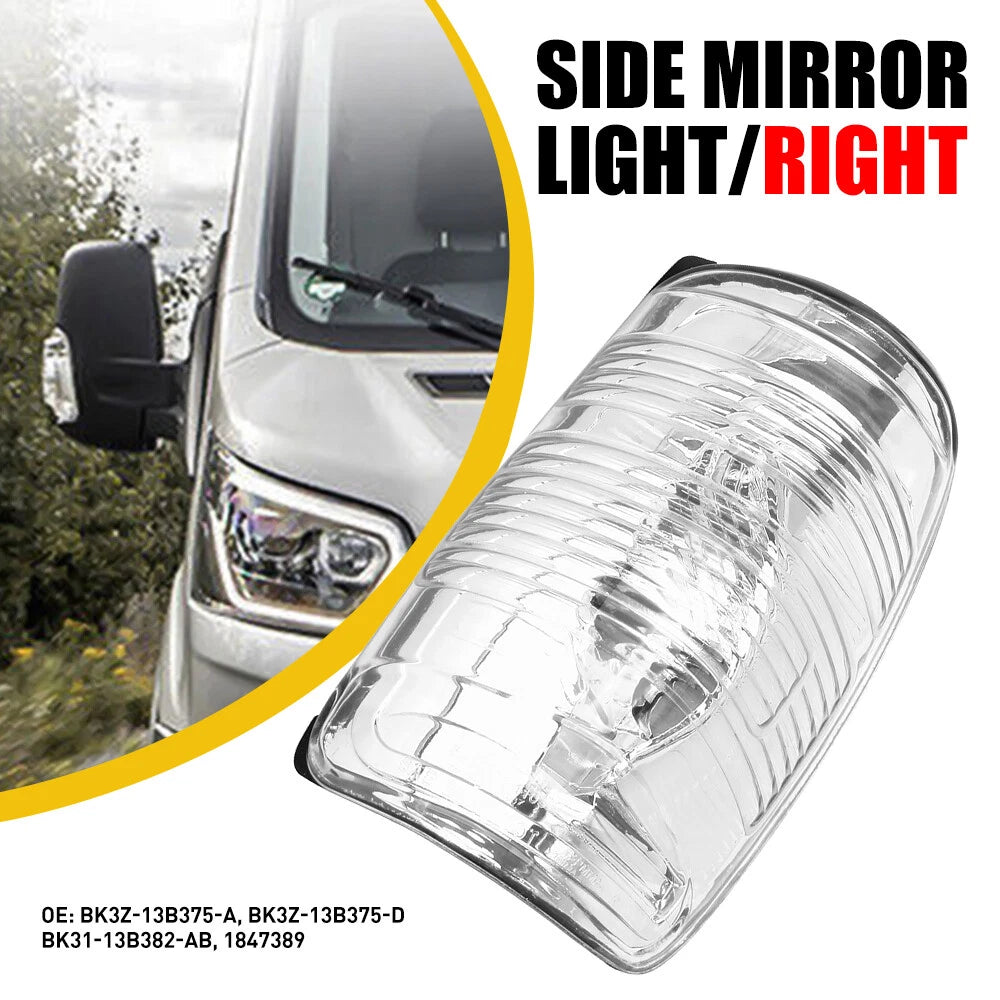 FOR 2015 - 2021 FORD TRANSIT 150 250 350 HD PASSENGER MIRROR TURN SIGNAL LIGHT A 6B93BC-57