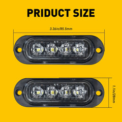 LED Clearance Lights Side Marker Lamps White Amber Red Trailer Truck RV EOA 6B93BC-57