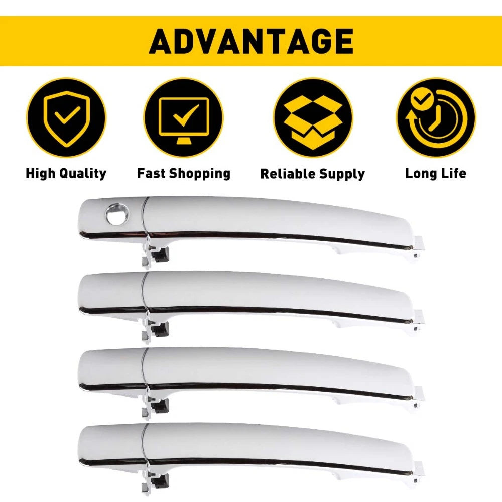 4X Front Rear Exterior Outside Door Handle for Nissan Rogue Murano Infiniti EOA 6B93BC-57