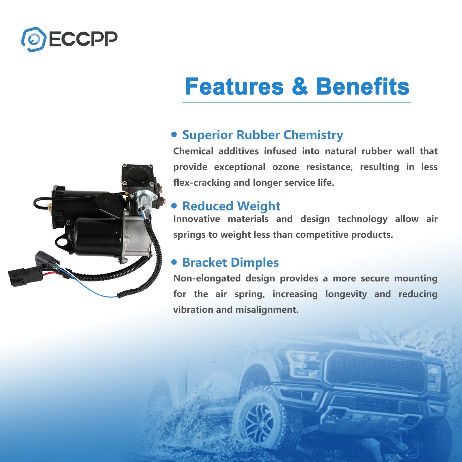 Air Suspension Compressor For Land Rover Range Rover Land Rover LR3 2005-2009 6B93BC-57