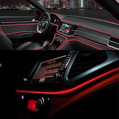 LED Auto Interior Atmosphere Strip Wire Light Car Decorative 5M Accessories 6B93BC-57