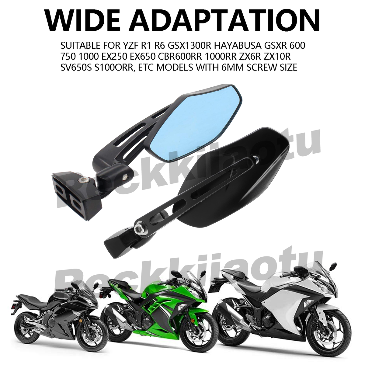 For Suzuki GSXR1000 2001-2011 GSXR750 96-09 Hayabusa 99-11 Rearview Side Mirrors