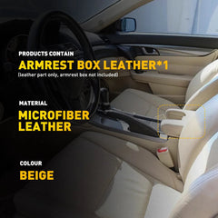 FOR 2009-2014 Acura TL Center Console Lid Armrest Cover Vinyl Leather Trim EOA 6B93BC-57