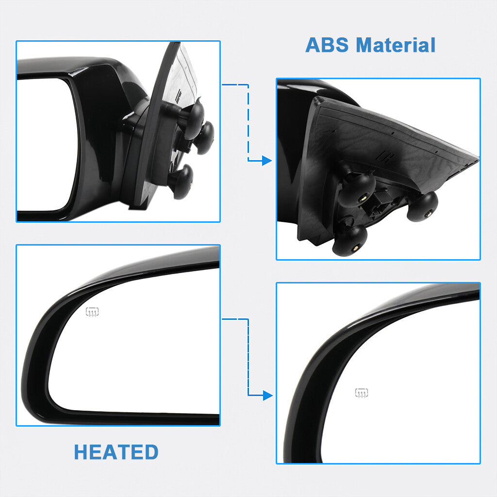 Power Mirror For 2006-2010 Hyundai Sonata Driver Side Heated Black 6B93BC-57