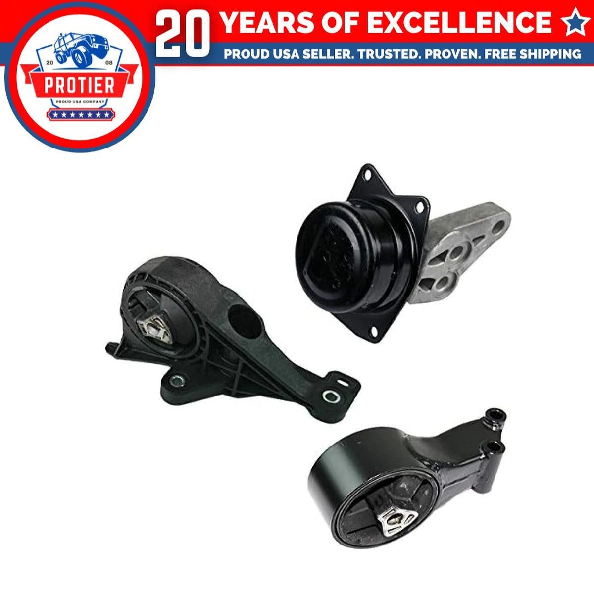 Fits 2010-2016 Cadillac SRX 3.0L 3.6L FWD AUTO Transmission Mount Set 3pc 6B93BC-57