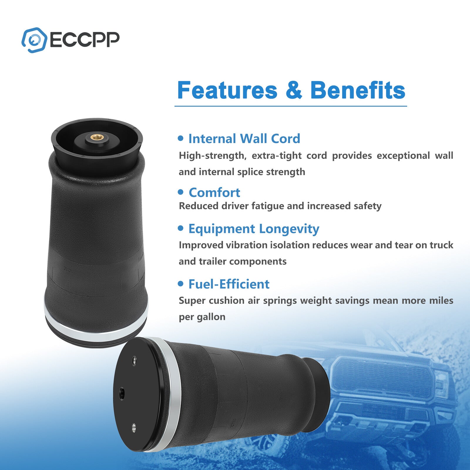 Pair Air Suspension Air Bags W21-760-9000 For ContiTech SK6815P01 6B93BC-57