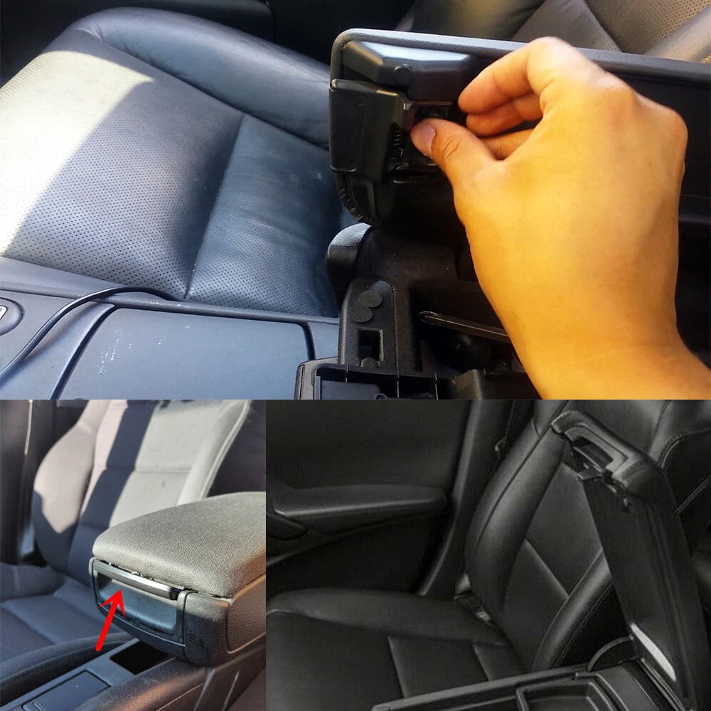 For 2013-2018 Acura RDX Center Console Lid Latch Armrest Lock Black Belt Spring 6B93BC-57