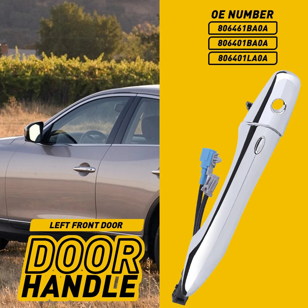 Door Handle For INFINITI FX35 FX45 Front Driver Side Outside Chrome Smart Entry 6B93BC-57