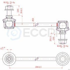 6pcs Front Inner Outer Tie Rods Sway Bars For 2007-2010 Aura Saturn Chevy Malibu KOEEP