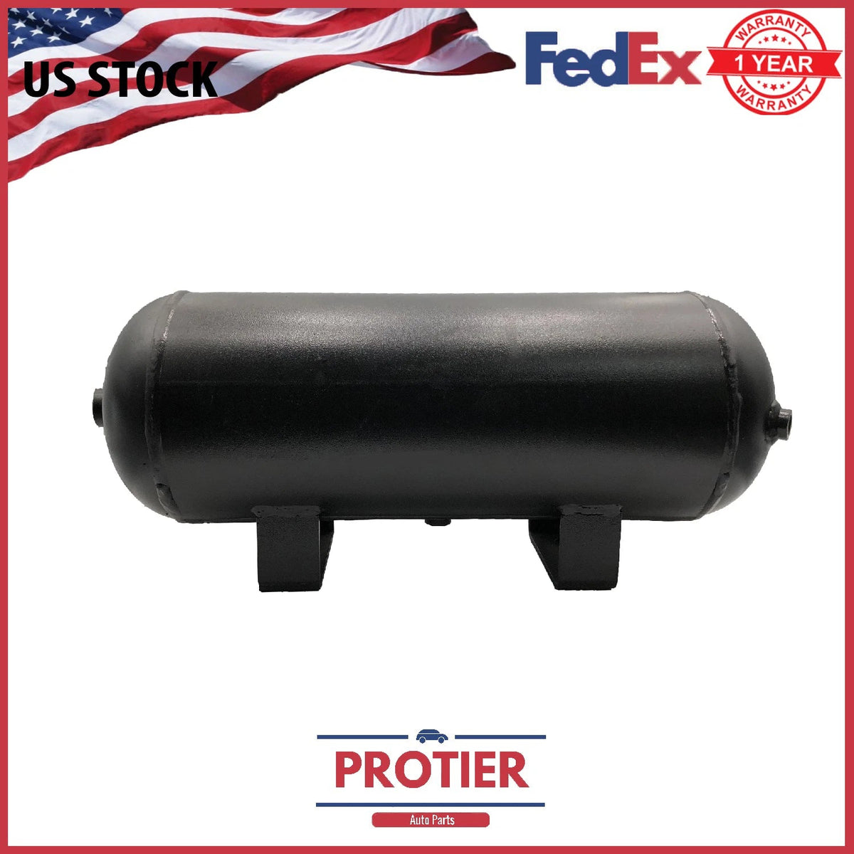 3 Gallon Air Tank 5 Ports For Air Ride Suspension Or Train Horn Compressor 6B93BC-57