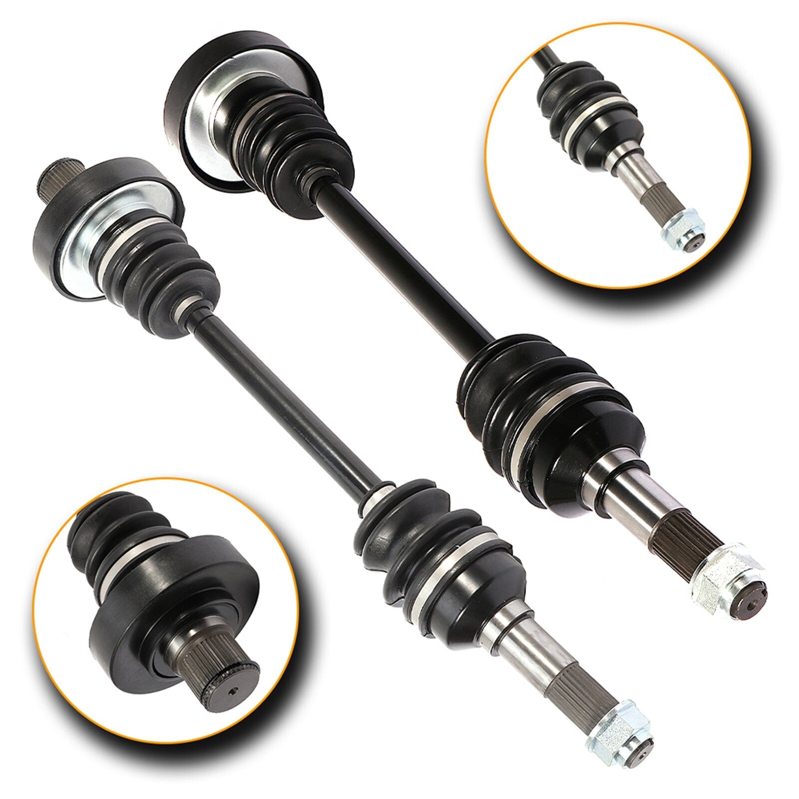 For Yamaha Rhino 450 2006-2009 Rhino 660 2004-2007 Rear Left Right CV Axles 6B93BC-57