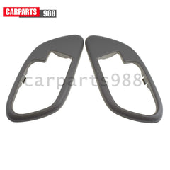 2Pcs Left &Right Interior Door Handle Bezel Gray For Chevy GMC C1500 C2500 K1500 6B93BC-57