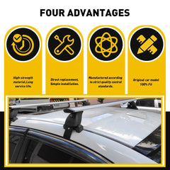 2X For 2014-2017 Toyota Corolla Sedan Roof Trim Drip Molding Left Right Side EOA 6B93BC-57