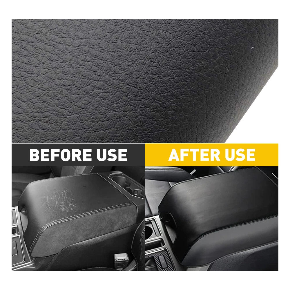 Leather Center Console Lid Armrest Cover Fit 2015-2020 Ford F150 Lid cover EOA 6B93BC-57