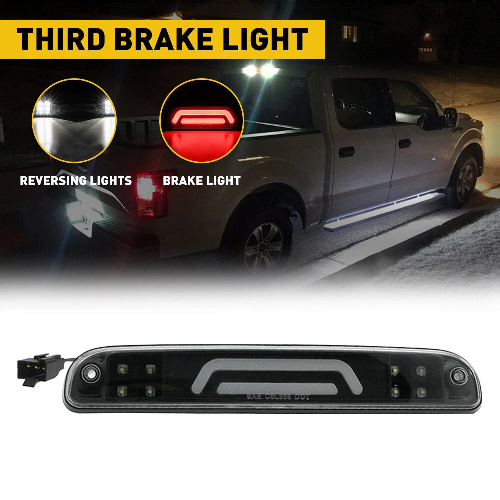 For 1993-2011 Ford Ranger Black/Smoked LED 3rd Tail Brake Light Third Stop Lamp 6B93BC-57