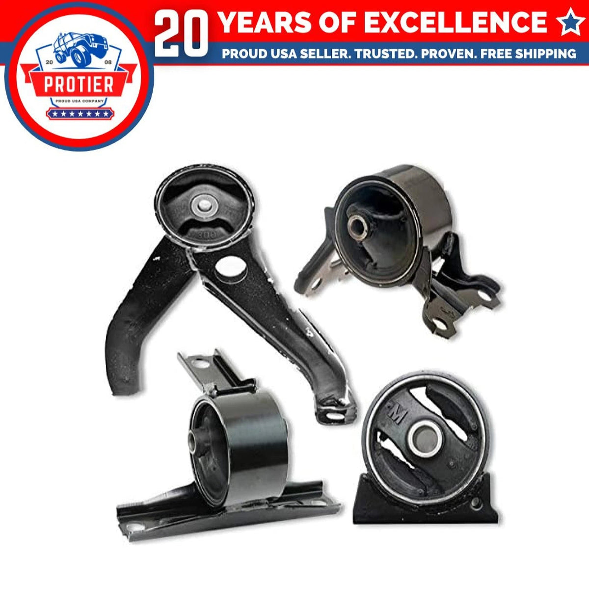 Fits 2007-2008 Dodge Caliber 2.4L 4WD AUTO w/o Turbo Motor & Trans Mount 4pcs 6B93BC-57