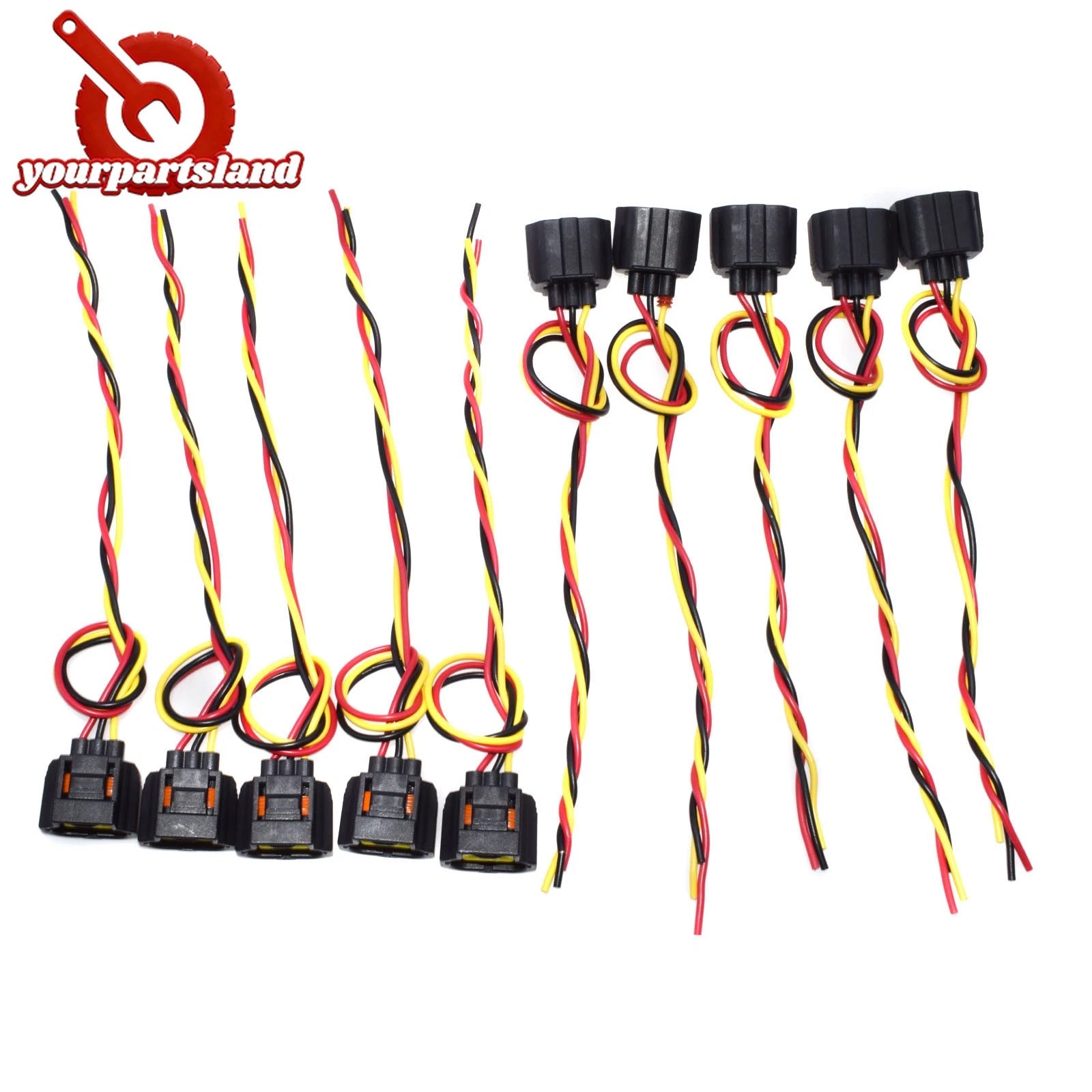 3 Wire Harness Connector Multi Purpose 10PCS For Cadillac Chevrolet Ford WPT118 6B93BC-57