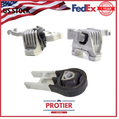 Motor /Trans Mount 3PCS Fit 14-19 Jeep Cherokee 3.2L/15-17 Chrysler 200 3.6L AT 6B93BC-57