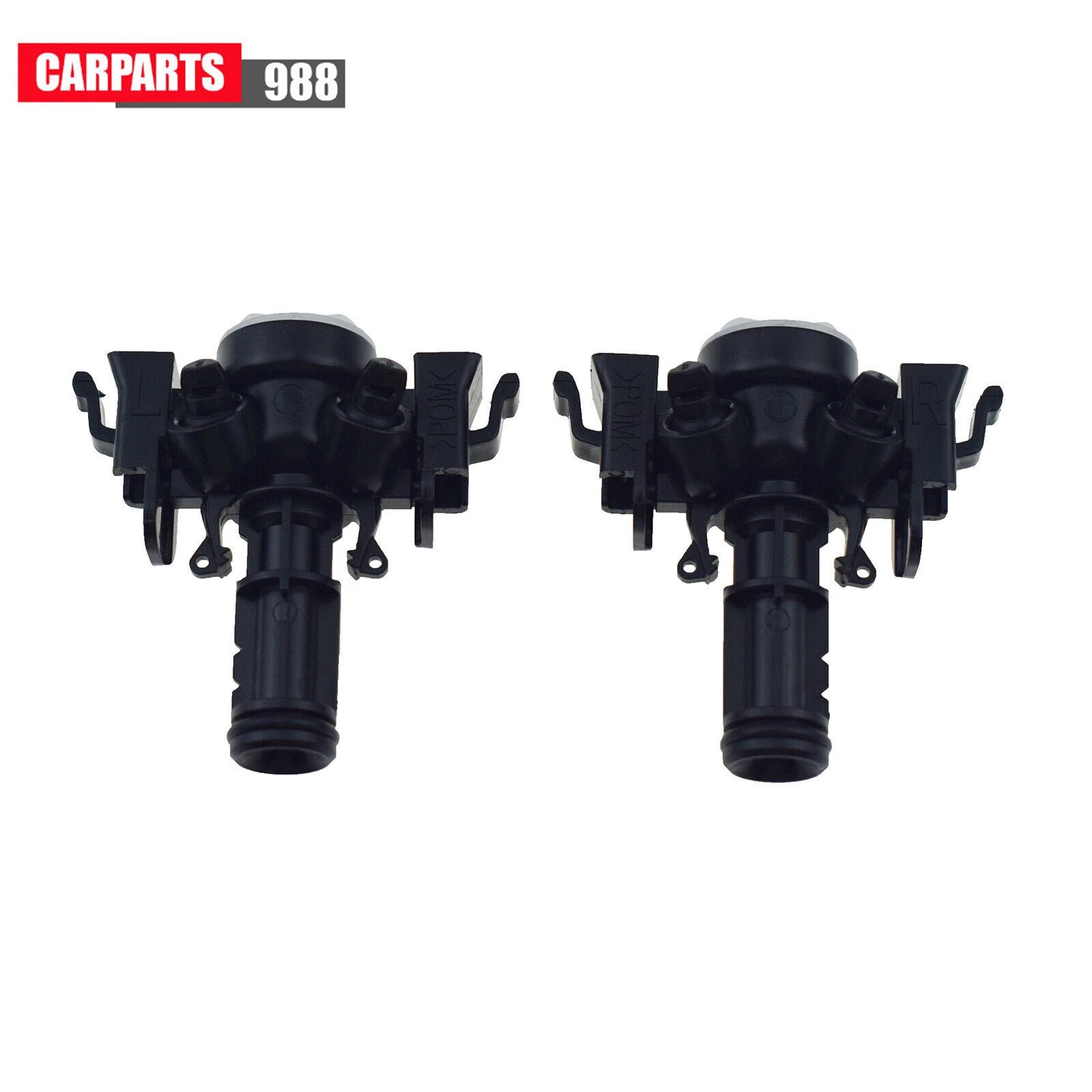 Pair Left Right Headlamp Cleaning Washer Nozzle For Hyundai Tucson 2015-2018 6B93BC-57