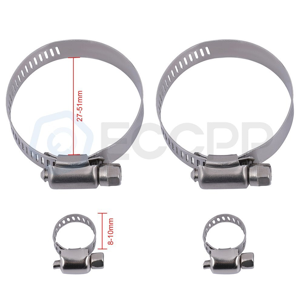 Radiator 13087 with Universal Oil Hose Clamps Kit for 2008-2011 Ford Focus 6B93BC-57