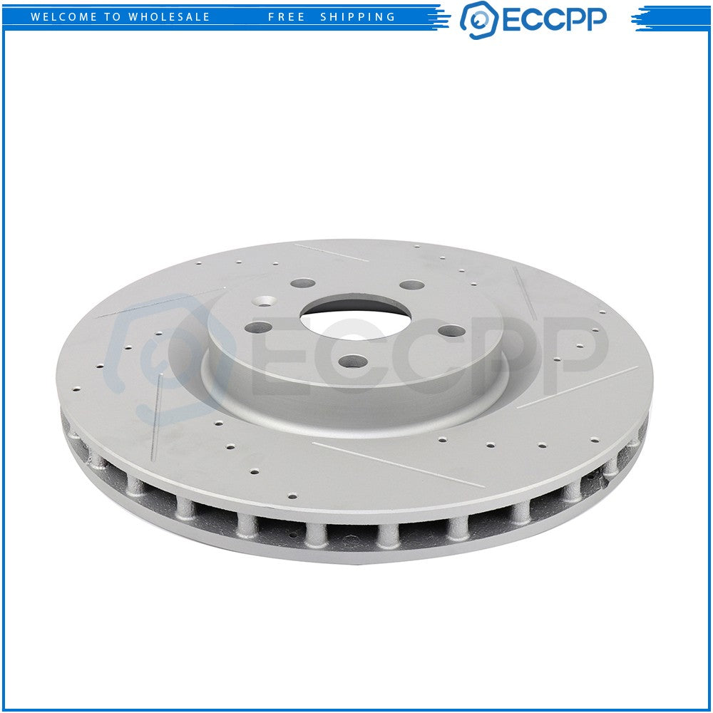 Front Brake Rotors + Ceramic Brake Pads for 2011-2014 2015 Chevy Camaro SS 6.2L 6B93BC-57